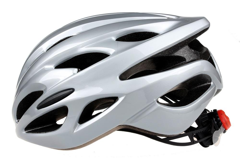 Casque de cyclisme de course de montagne avec lumière LED moulé intégralement