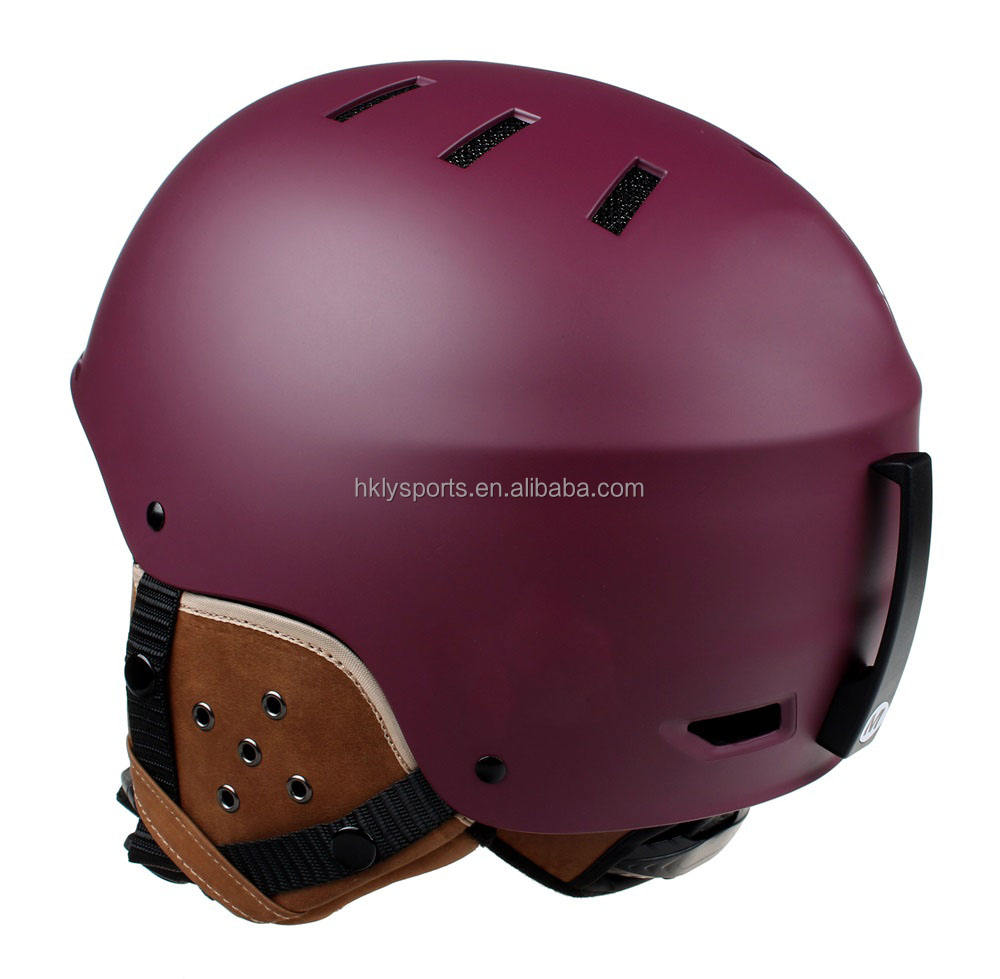 Casque de protection de patinage sur glace de sports de neige de casque de ski d'ABS avec CE ASTM approuvé