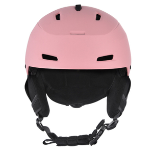Casque de protection de casque de snowboard de ski personnalisé coloré pour adulte rose