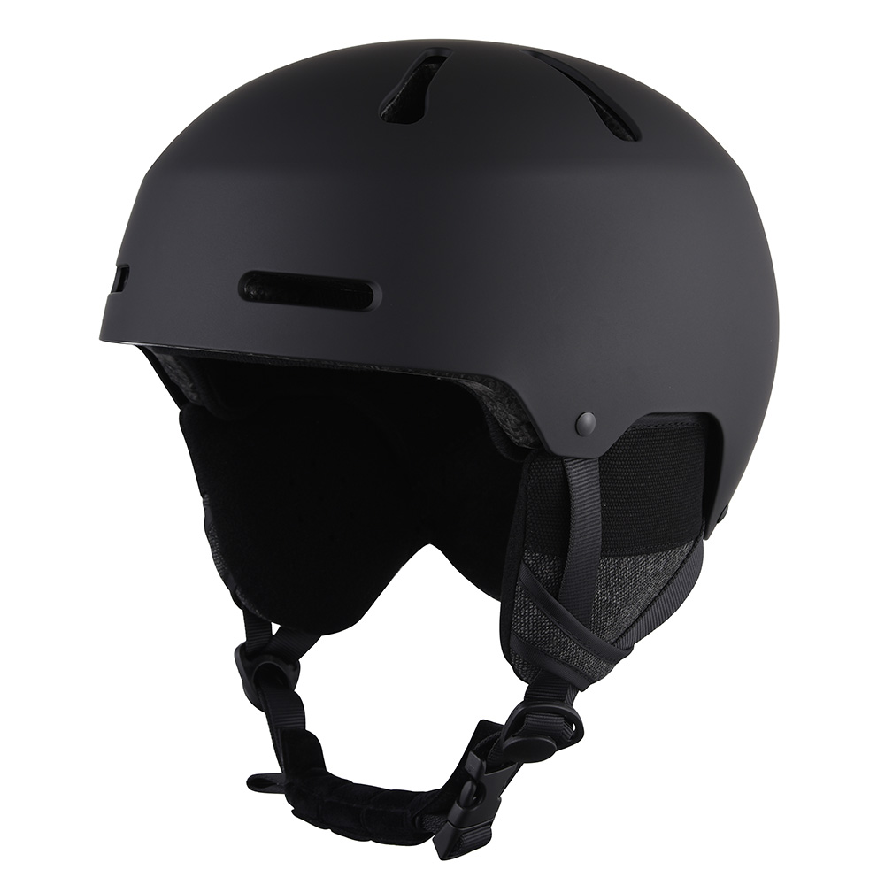 Casques de sports de neige de snowboard pour adolescents et adultes et casque de ski de plein air noir