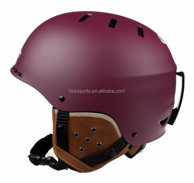 Casque de protection de patinage sur glace de sports de neige de casque de ski d'ABS avec CE ASTM approuvé
