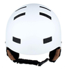 Coque de protection ABS CE ASTM et casque de neige de ski à doublure EPS avec cache-oreilles en cuir