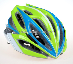 Casque de vélo sécurité personnalisé PC casque de cyclisme moulé vert casque de vélo adulte