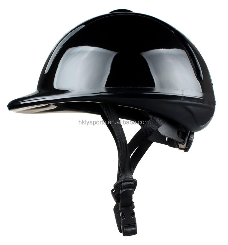 Casque équestre réglable noir pour enfants et adultes, équipement de cheval