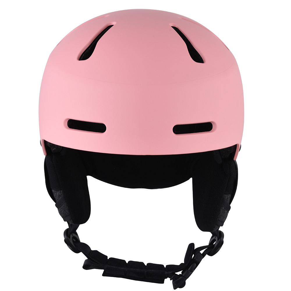 Casques de sports de neige de snowboard pour adolescents et adultes et casque de ski de plein air rose