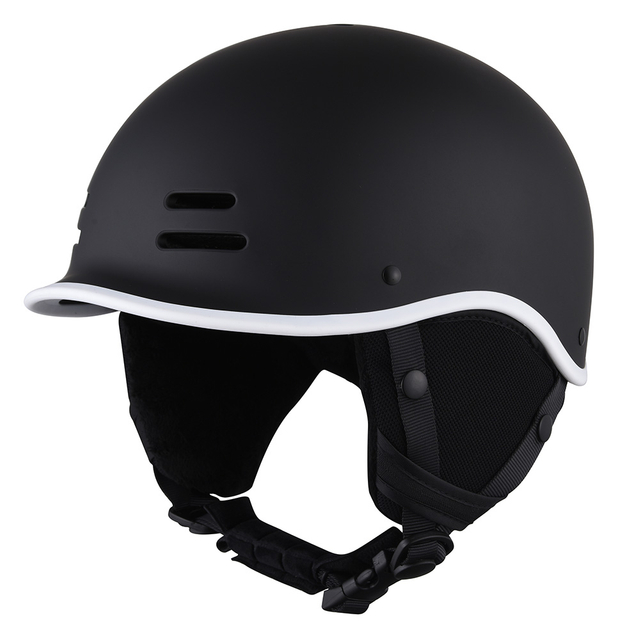 Casque de ski adulte certifié en gros CE Skiboard Safety Electric Scooter Ski Board Casque pour adulte noir