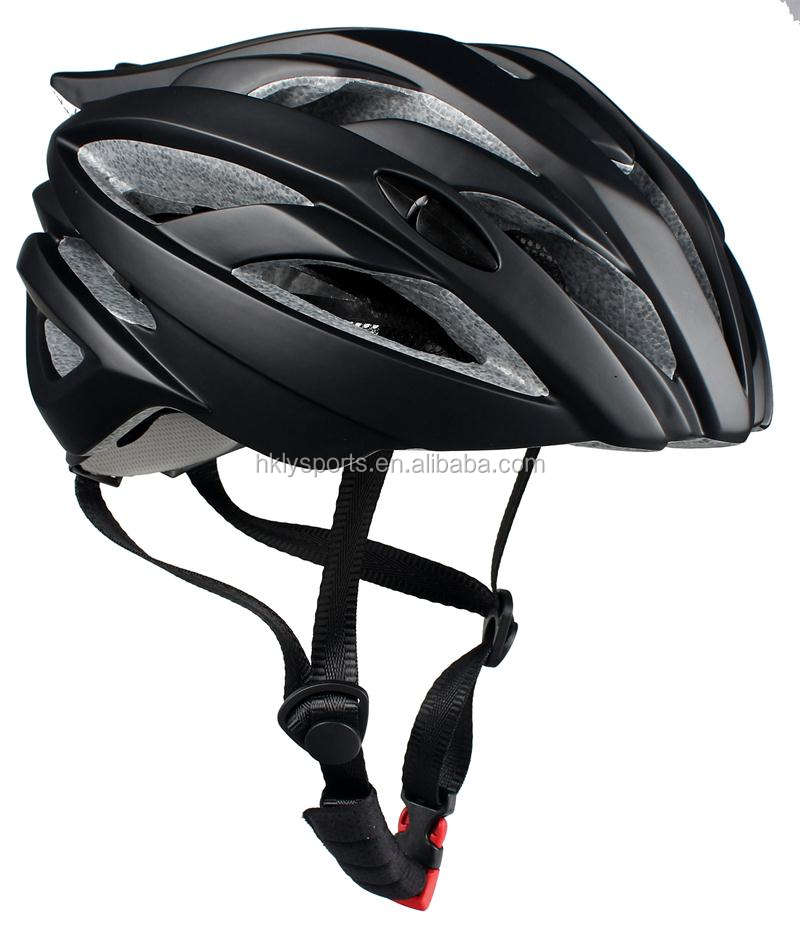 Shengtao – casque de sport en Fiber de carbone moulé ST938B, 1 couche PC + EPS noir, pour vélo de sport, avec boucle ITW, prix d'usine