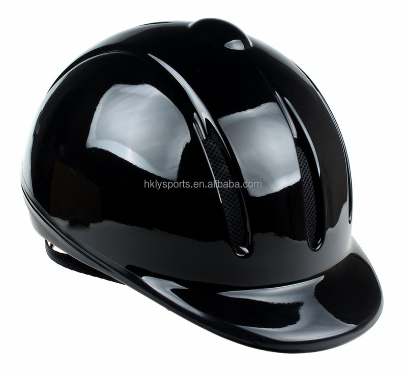 Casque équestre réglable noir pour enfants et adultes, équipement de cheval