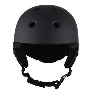 Casque de Ski de neige de coquille d'abs de Certification de la CE casque noir de Ski