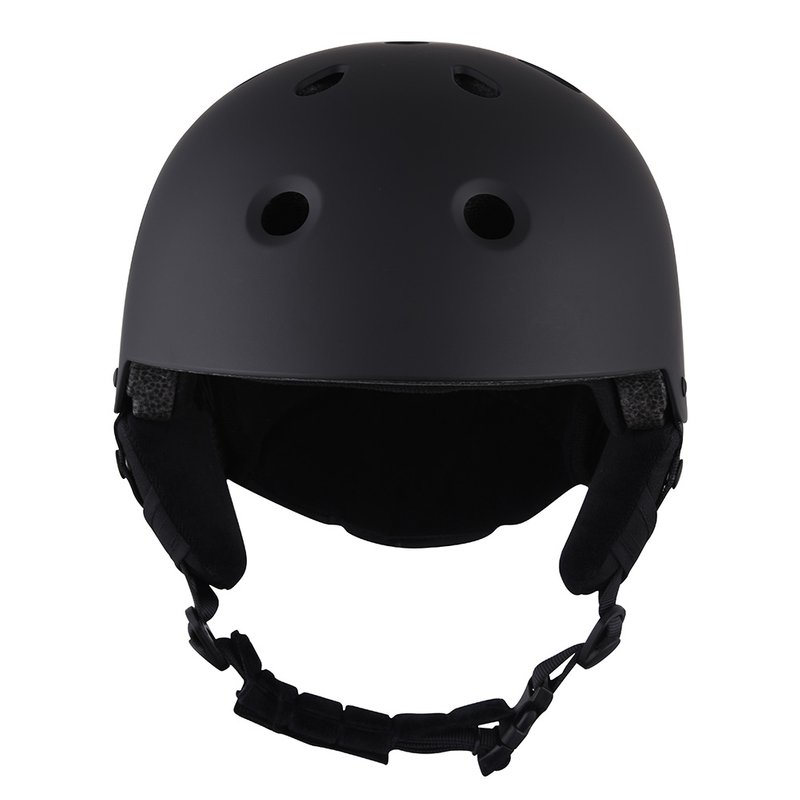 Casque de Ski de neige de coquille d'abs de Certification de la CE casque noir de Ski