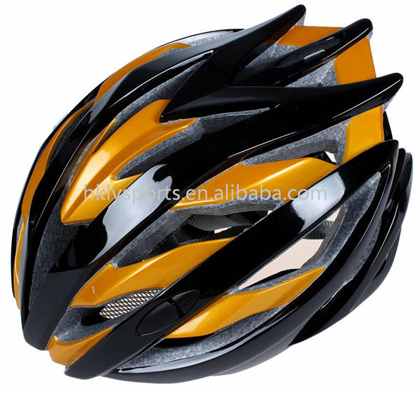 Nouveau design 2 couches PC impression coloré sécurité vélo/casque de cyclisme pour adultes