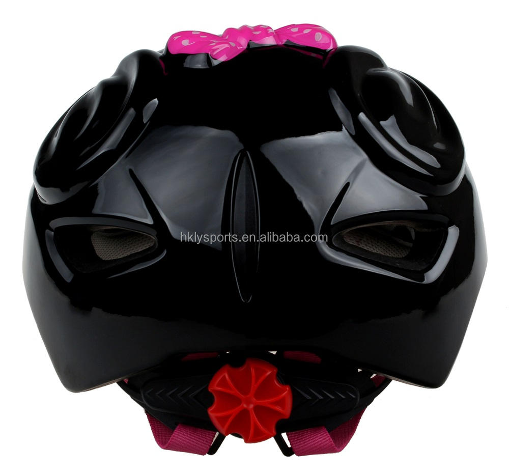 Joli casque de scooter de vélo pour enfants avec souris animale rose personnalisée pour vélo pour enfants