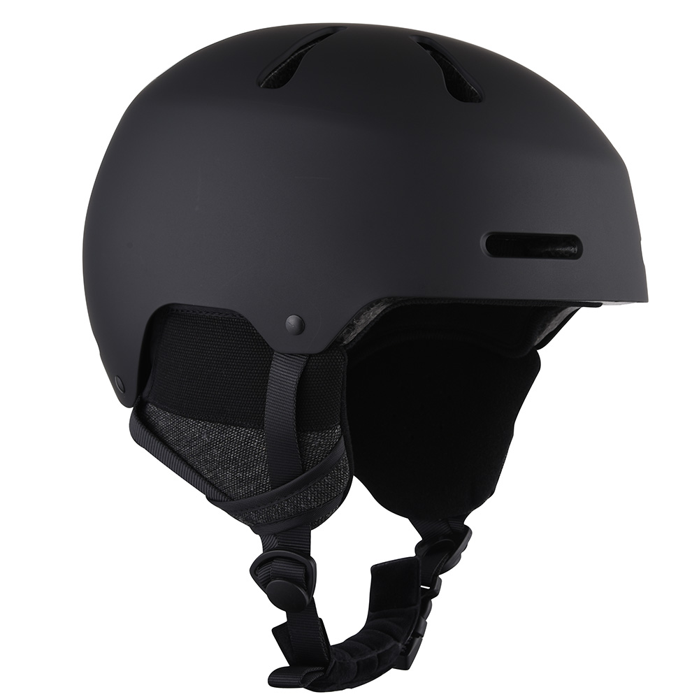 Casques de sports de neige de snowboard pour adolescents et adultes et casque de ski de plein air noir