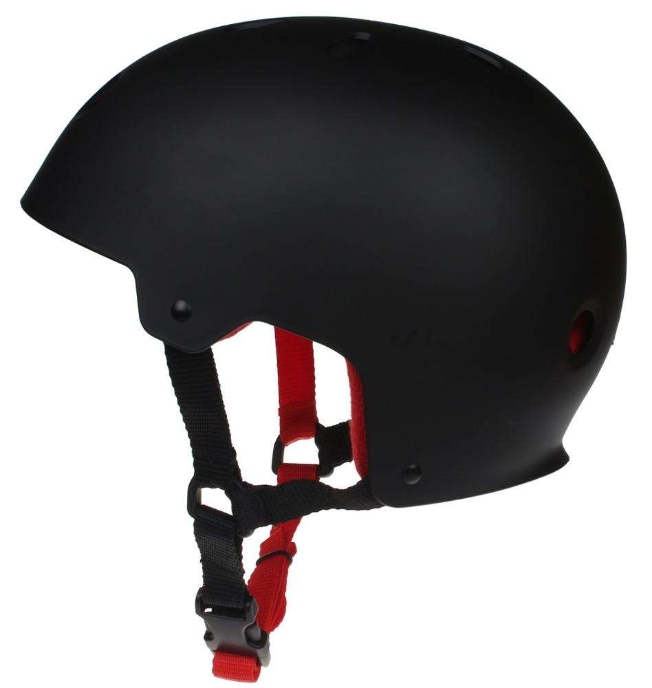 Conception de casque de skate noir classique avec casque de skateboard doublure anti-transpiration