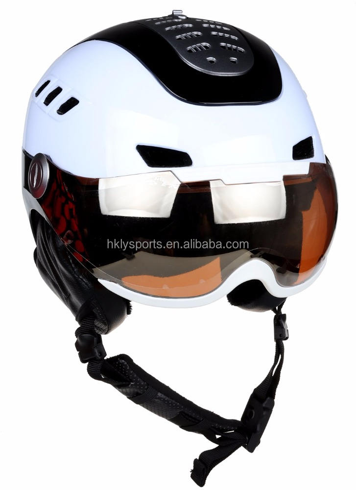Sports de neige d'hiver Patinage de ski Casque de ski moulé pour adulte avec verre
