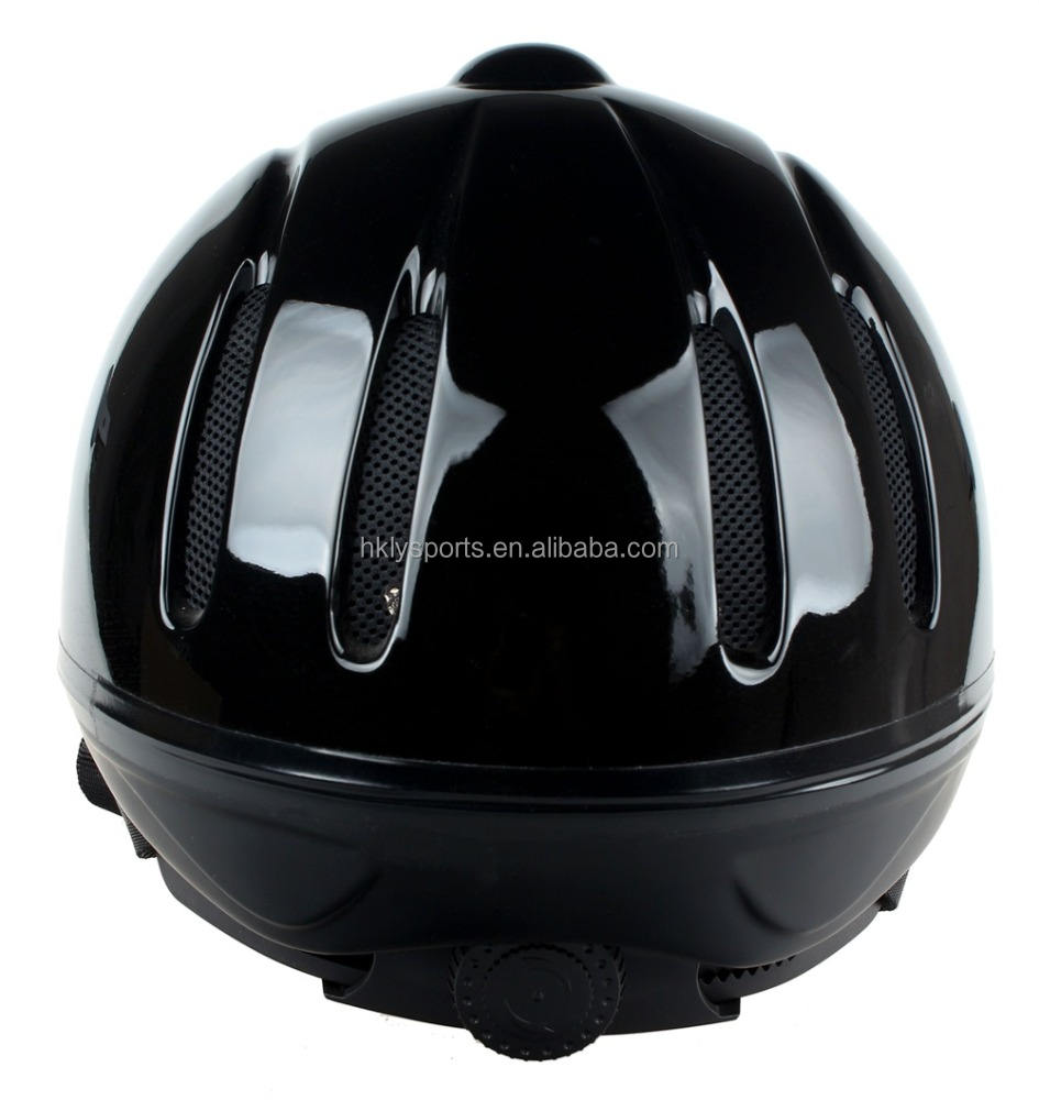 Casque équestre réglable noir pour enfants et adultes, équipement de cheval