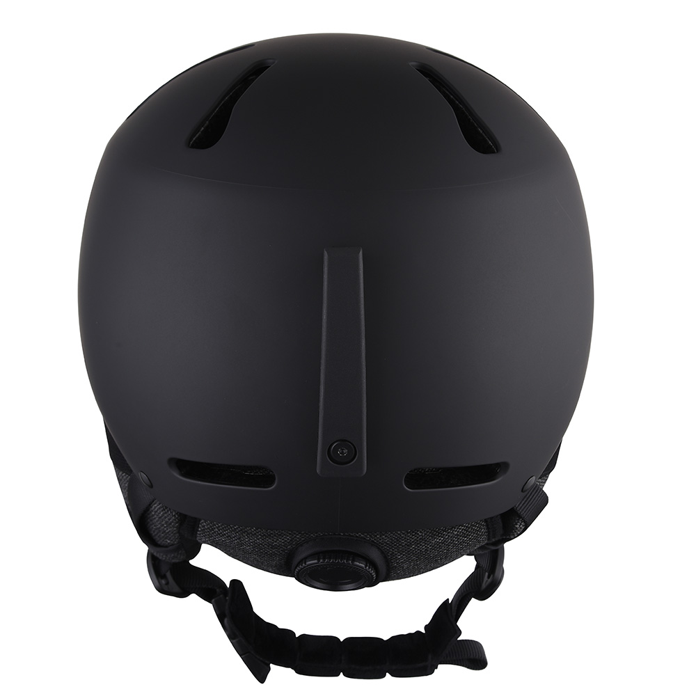 Casques de sports de neige de snowboard pour adolescents et adultes et casque de ski de plein air noir