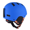 Casque de ski de neige amovible pour ski d'hiver en plein air professionnel avec sécurité certifiée CE ASTM pour hommes, femmes et jeunes casques de ski bleus
