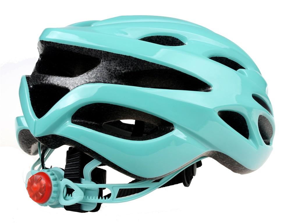 Casque de vélo de route adulte coloré à l'extérieur avec lumière LED