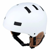 Coque de protection ABS CE ASTM et casque de neige de ski à doublure EPS avec cache-oreilles en cuir