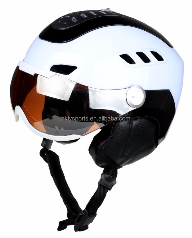 Sports de neige d'hiver Patinage de ski Casque de ski moulé pour adulte avec verre