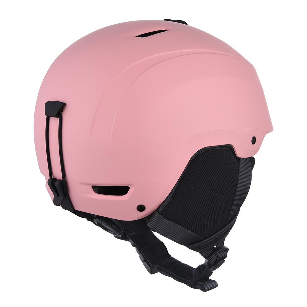 Casque de protection de casque de snowboard de ski personnalisé coloré pour adulte rose