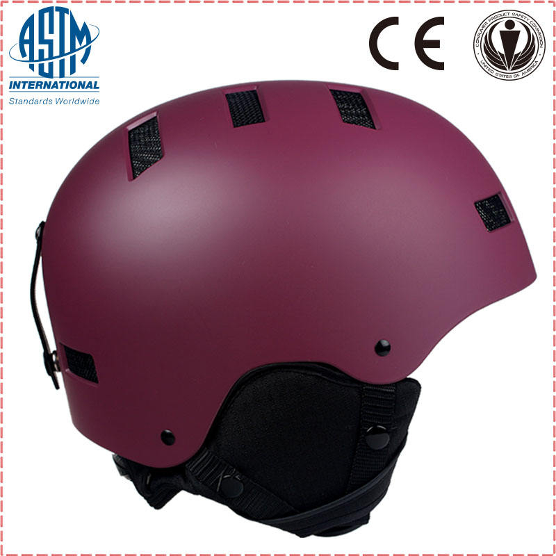 2017 nouveau casque de ski de vente chaude de conception, casque de snowboard populaire, usine de casque de planche à roulettes adulte