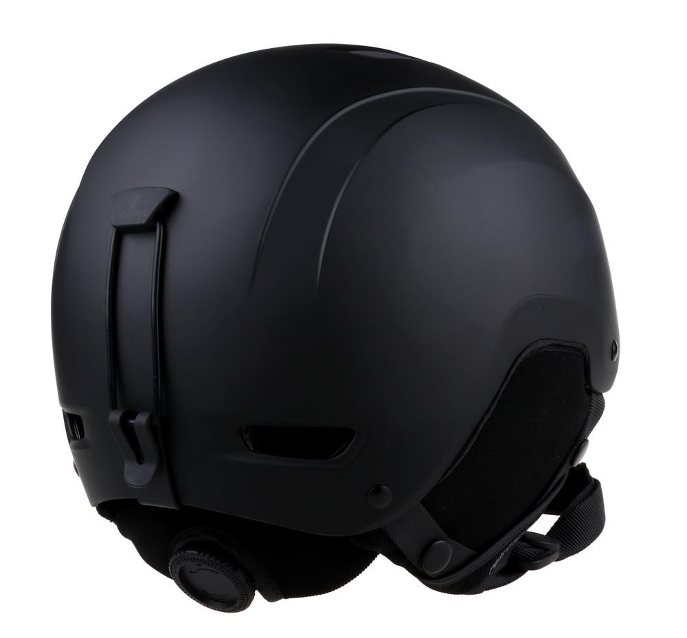 Casque de protection de casque de snowboard de ski personnalisé coloré pour adulte noir