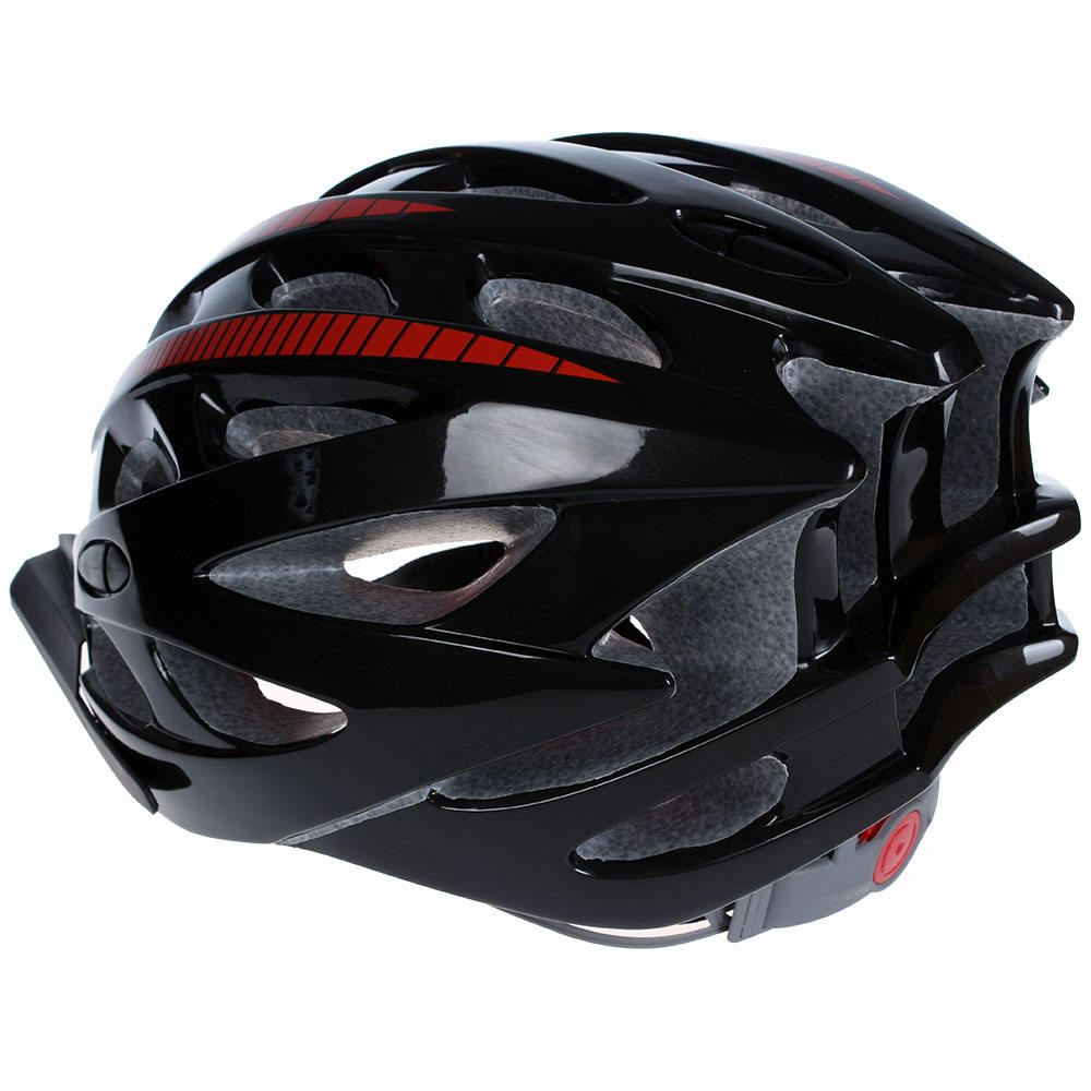 Casque de protection pour vélo adulte Wind Cross noir rouge avec visière, casque respirant
