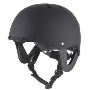 Casques de ski certifiés noir mat pour sports nautiques, kayak, rafting