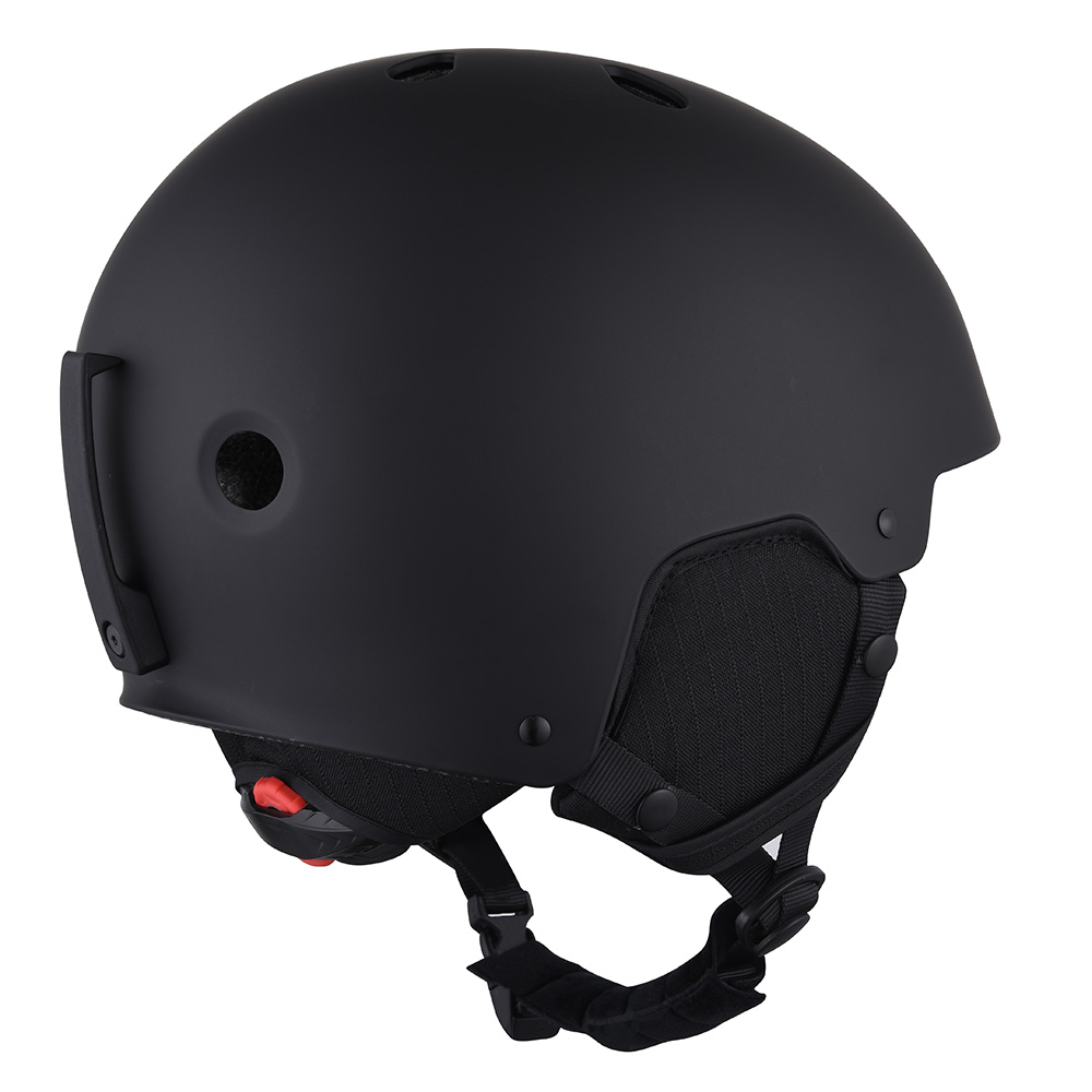 Casque de Ski de neige de coquille d'abs de Certification de la CE casque noir de Ski