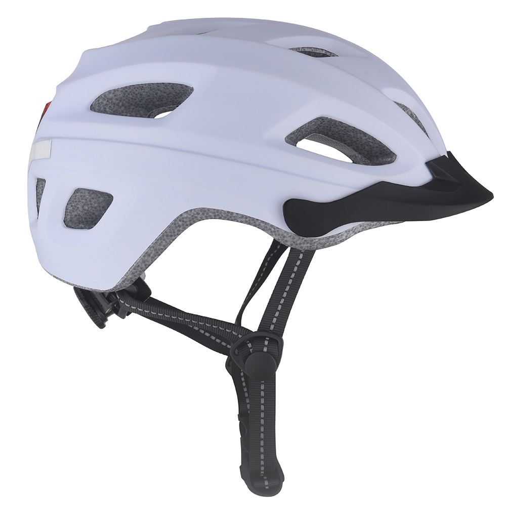 Nouveau casque de vélo lumière LED PC In-moule casque de cyclisme, Sport sûr montagne route équitation casque de vélo pour adulte
