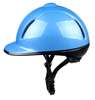 Casque équestre élégant avec coque enduite de cuir, casque d'équitation de protection