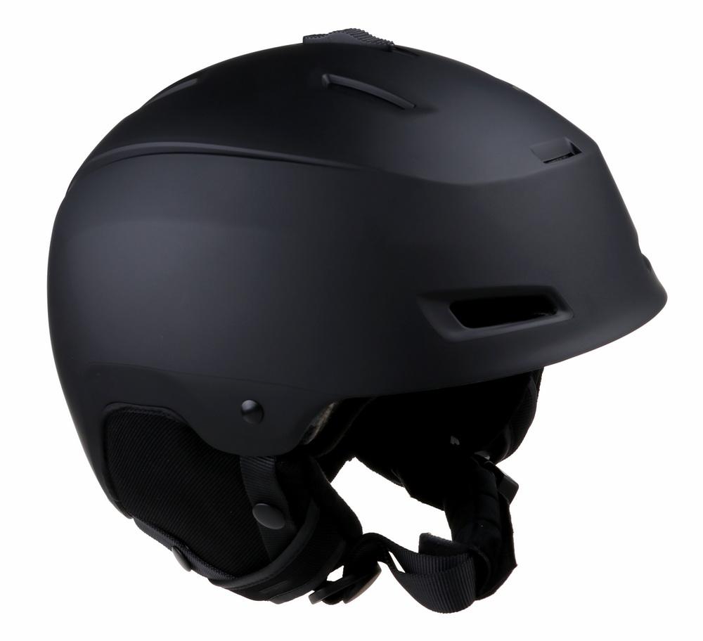 Casque de protection de casque de snowboard de ski personnalisé coloré pour adulte noir