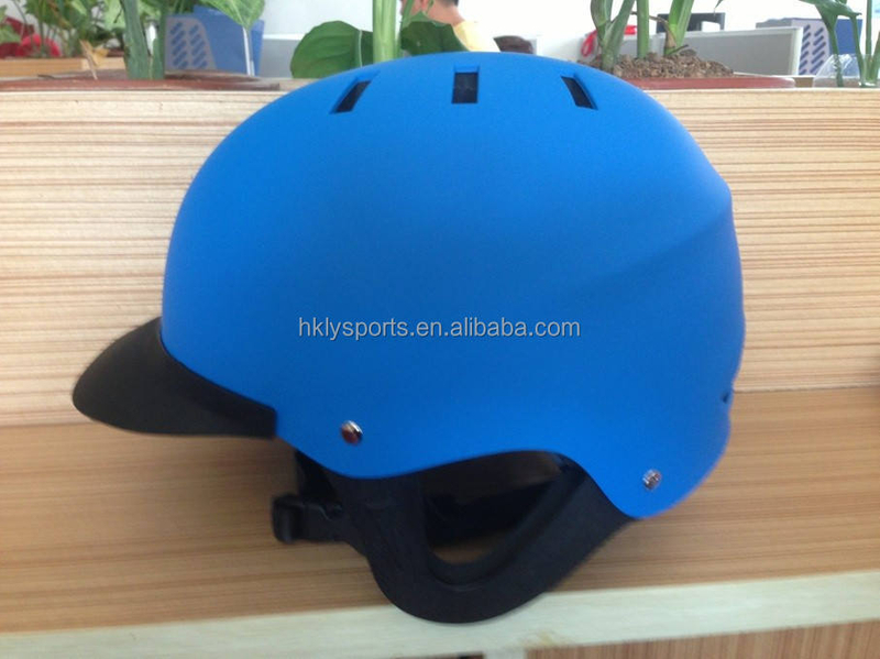 Casque de rafting de sports nautiques blancs/casque d'eau de canoë avec EN1385, avec visière