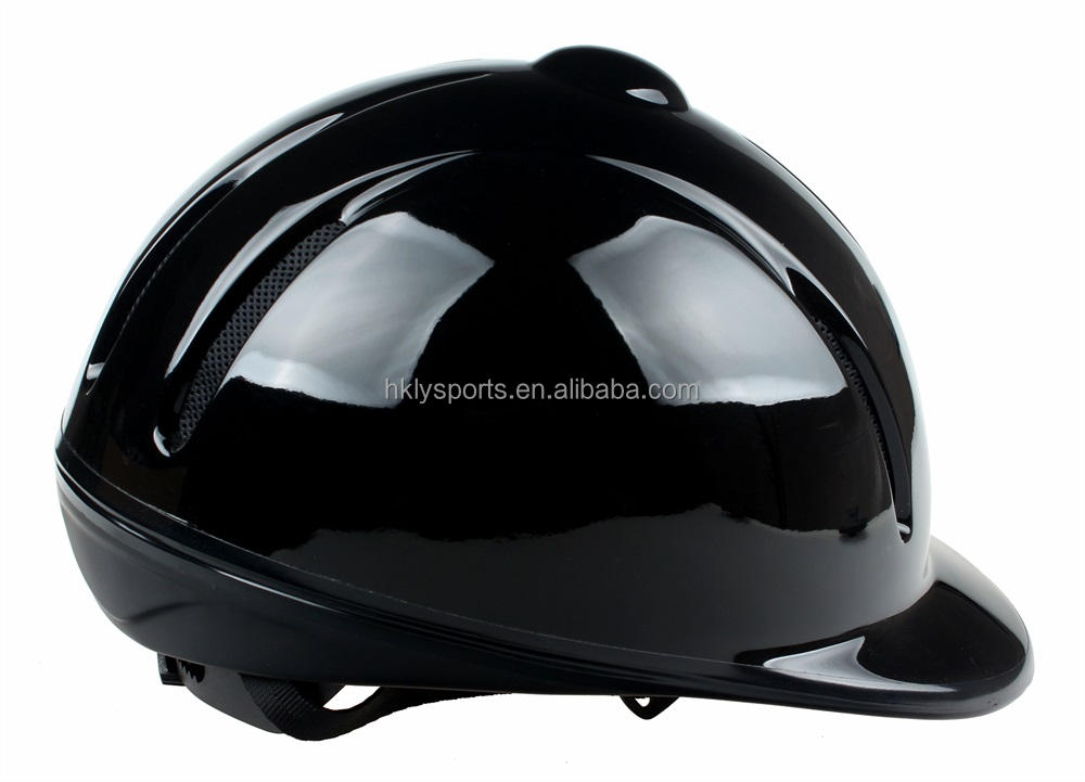 Casque équestre réglable noir pour enfants et adultes, équipement de cheval