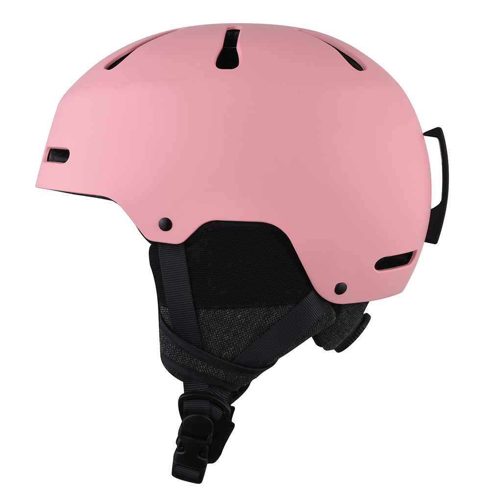 Casques de sports de neige de snowboard pour adolescents et adultes et casque de ski de plein air rose