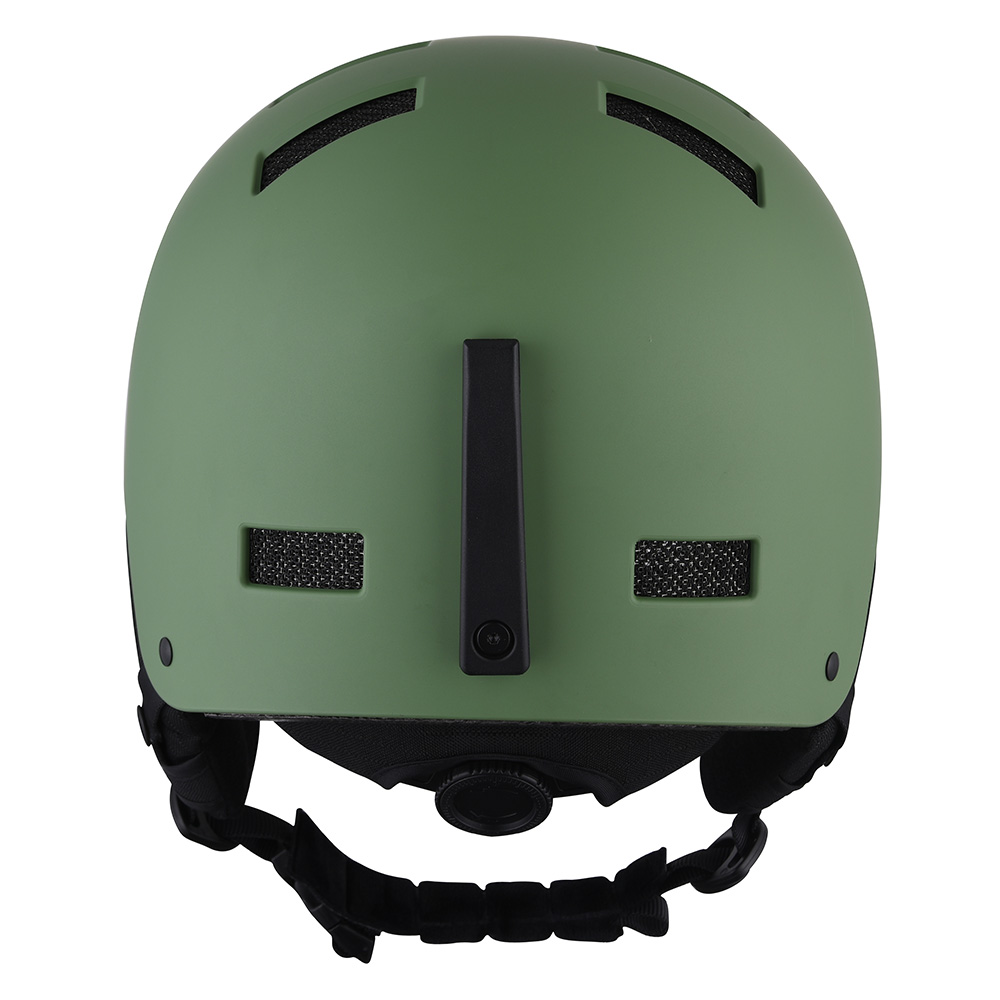 Casque de ski de neige amovible pour ski d'hiver en plein air professionnel avec sécurité certifiée CE ASTM pour hommes, femmes et jeunes casques de ski verts