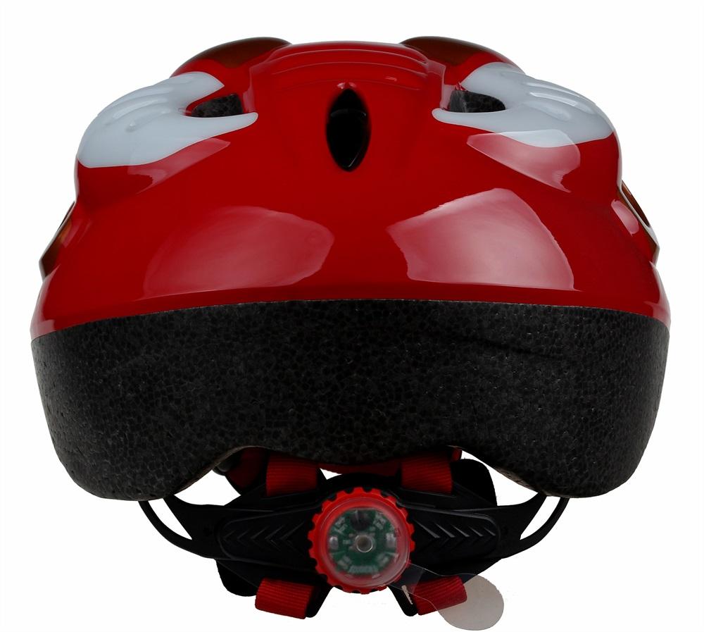 Casque de vélo pour enfants, fournisseur chinois, PC moulé, joli casque de vélo avec lumière LED