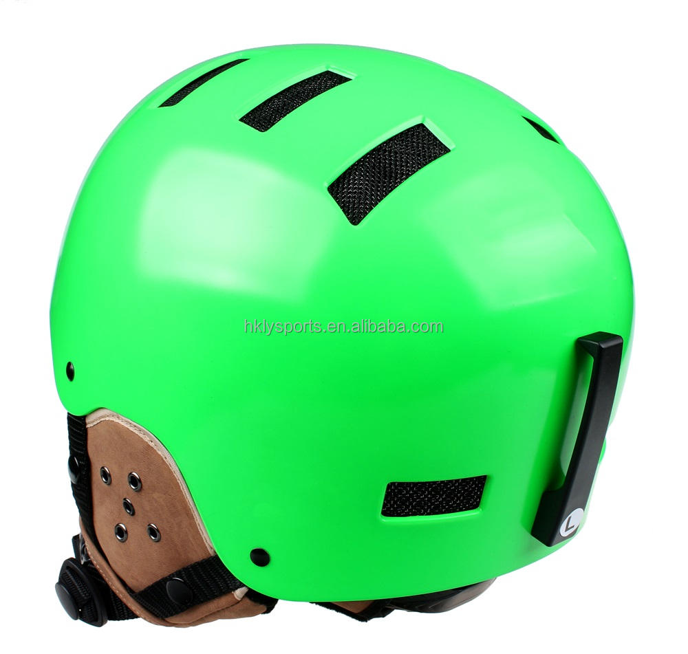 Casque de ski en cuir Casque de snowboard ABS Casque OEM