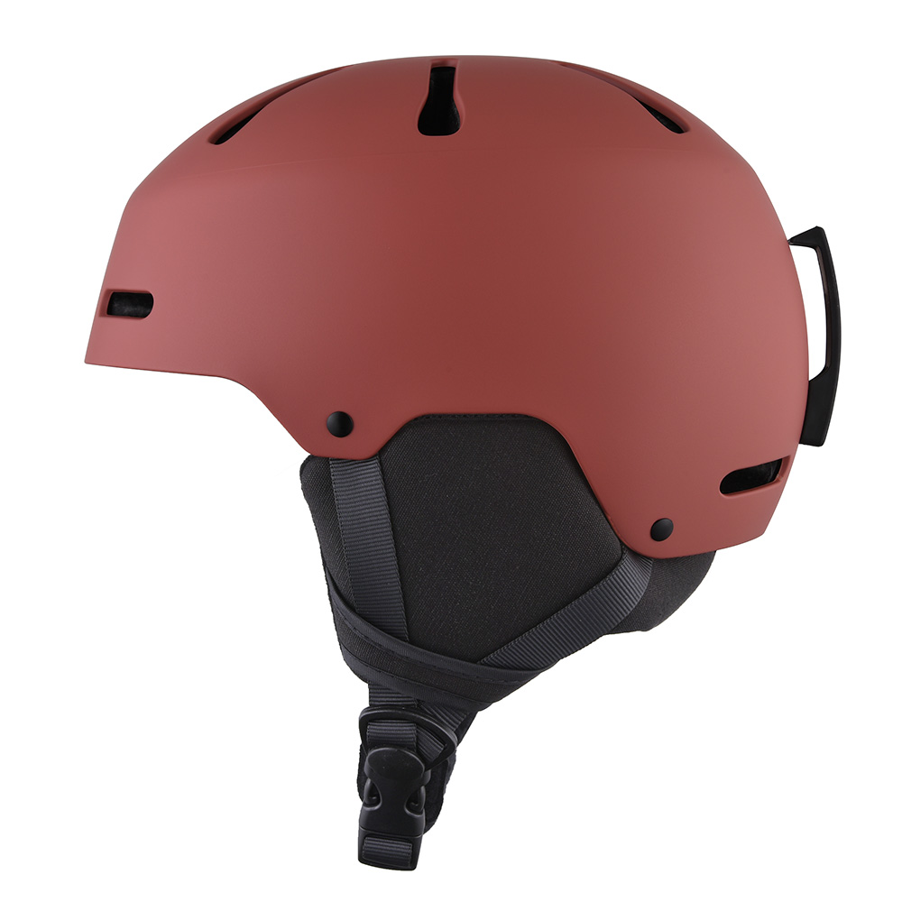 Casques de sports de neige de snowboard pour adolescents et adultes et casque de ski de plein air rouge