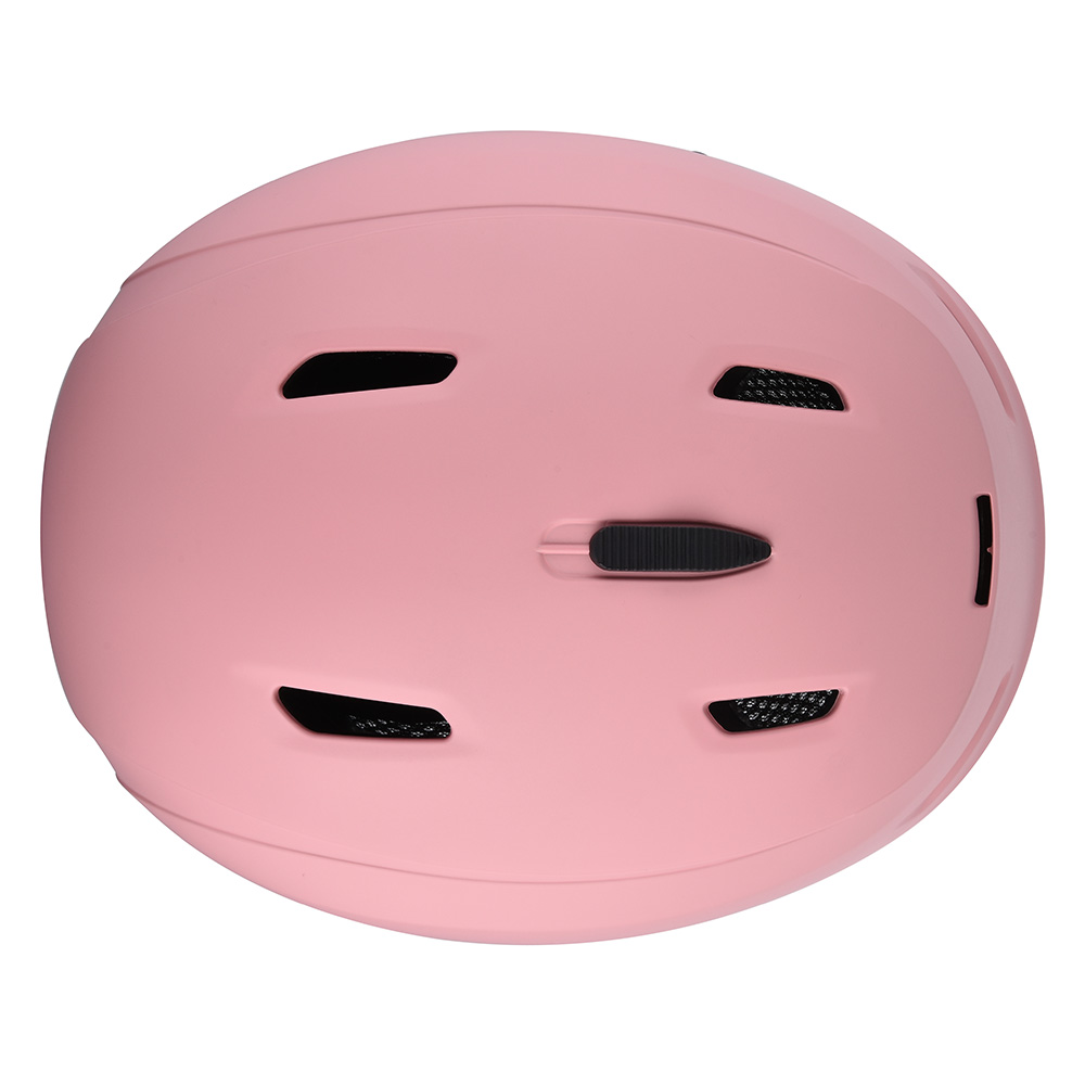 Casque de protection de casque de snowboard de ski personnalisé coloré pour adulte rose