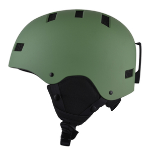 Casque de ski de neige amovible pour ski d'hiver en plein air professionnel avec sécurité certifiée CE ASTM pour hommes, femmes et jeunes casques de ski verts